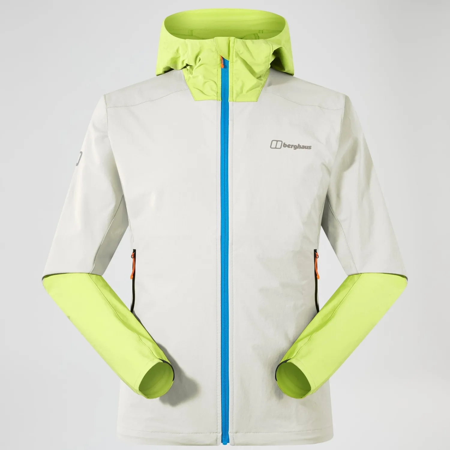 Berghaus Men's Ridge-Roamer Lite Softshell Jacket - Grey/Yellow Best