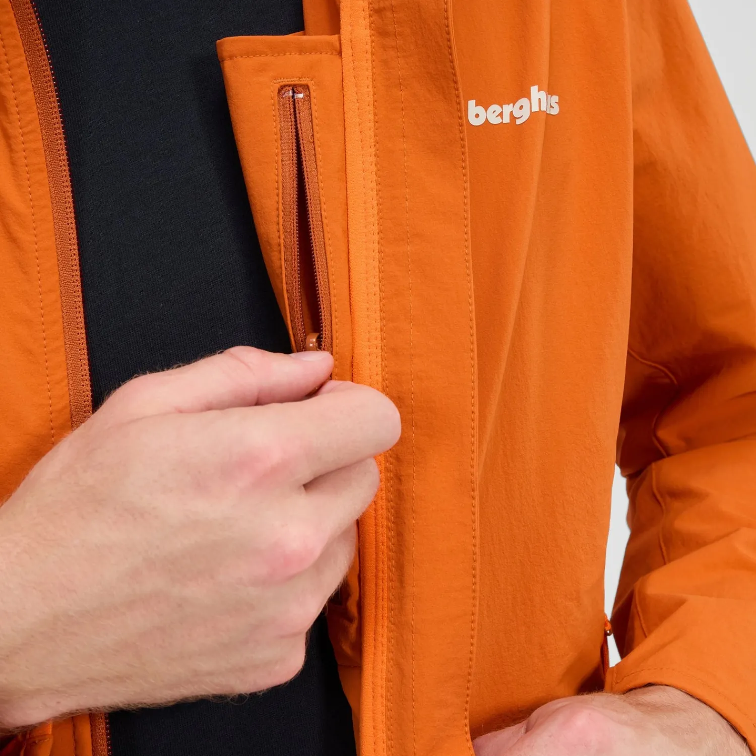 Berghaus Men's Ridge-Roamer Lite Softshell Jacket - Orange Best