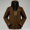 Berghaus Men's Ridge-Seeker Waterproof Jacket - Brown/Black Clearance