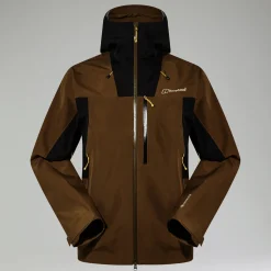 Berghaus Men's Ridge-Seeker Waterproof Jacket - Brown/Black Clearance