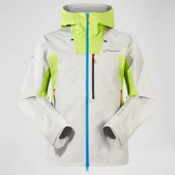 Berghaus Men's Ridge-Seeker Waterproof Jacket - Grey/Yellow Outlet