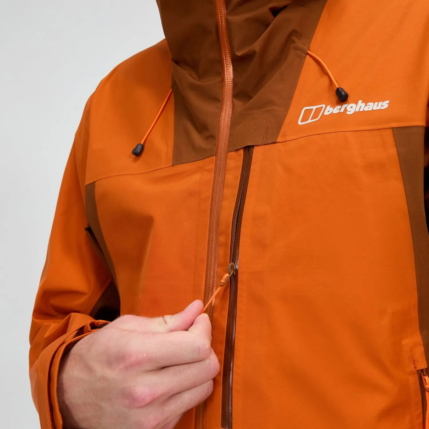 Berghaus Men's Ridge-Seeker Waterproof Jacket - Orange/Brown Hot