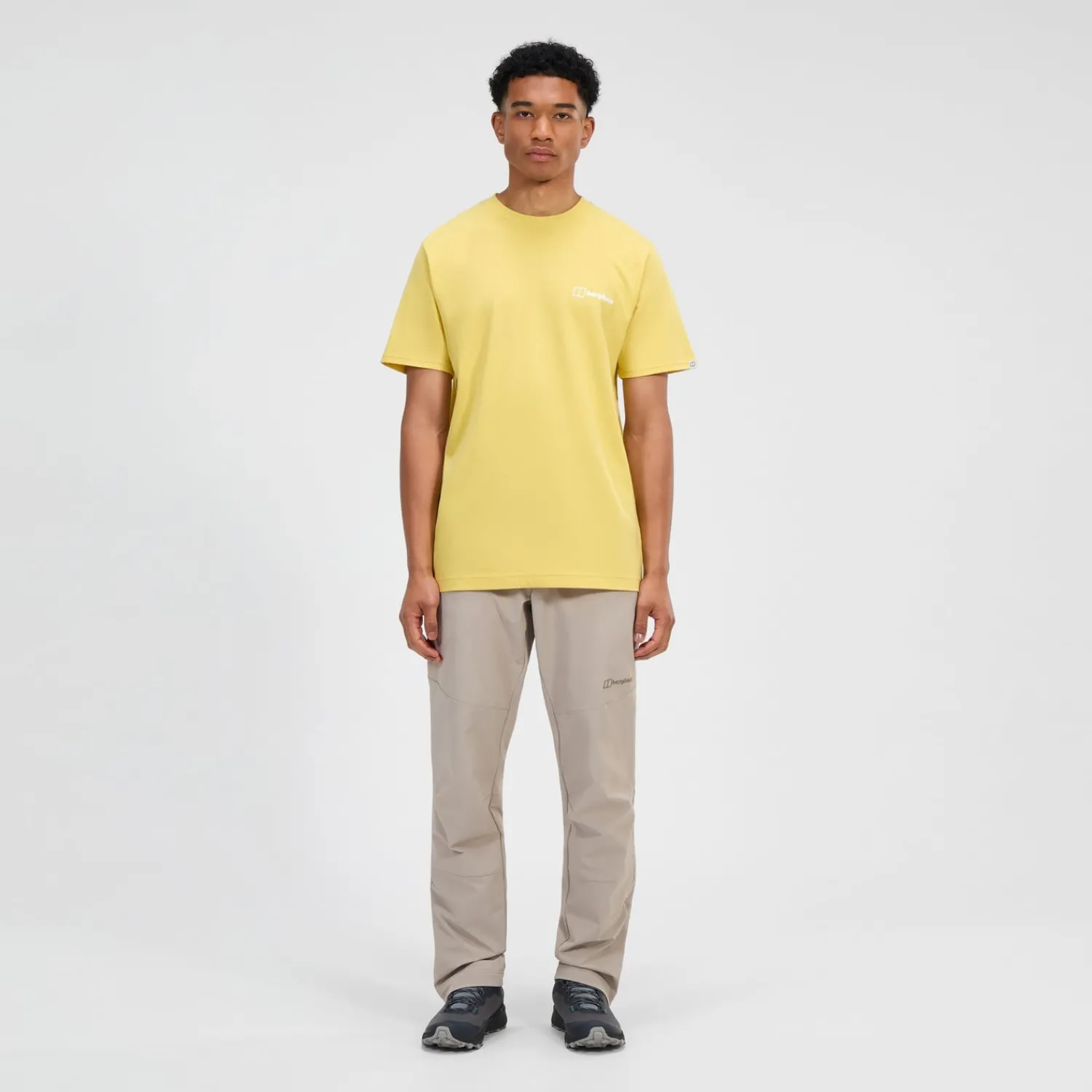 Berghaus Men's Rolling Peaks Short Sleeve Tee - Yellow Fashion