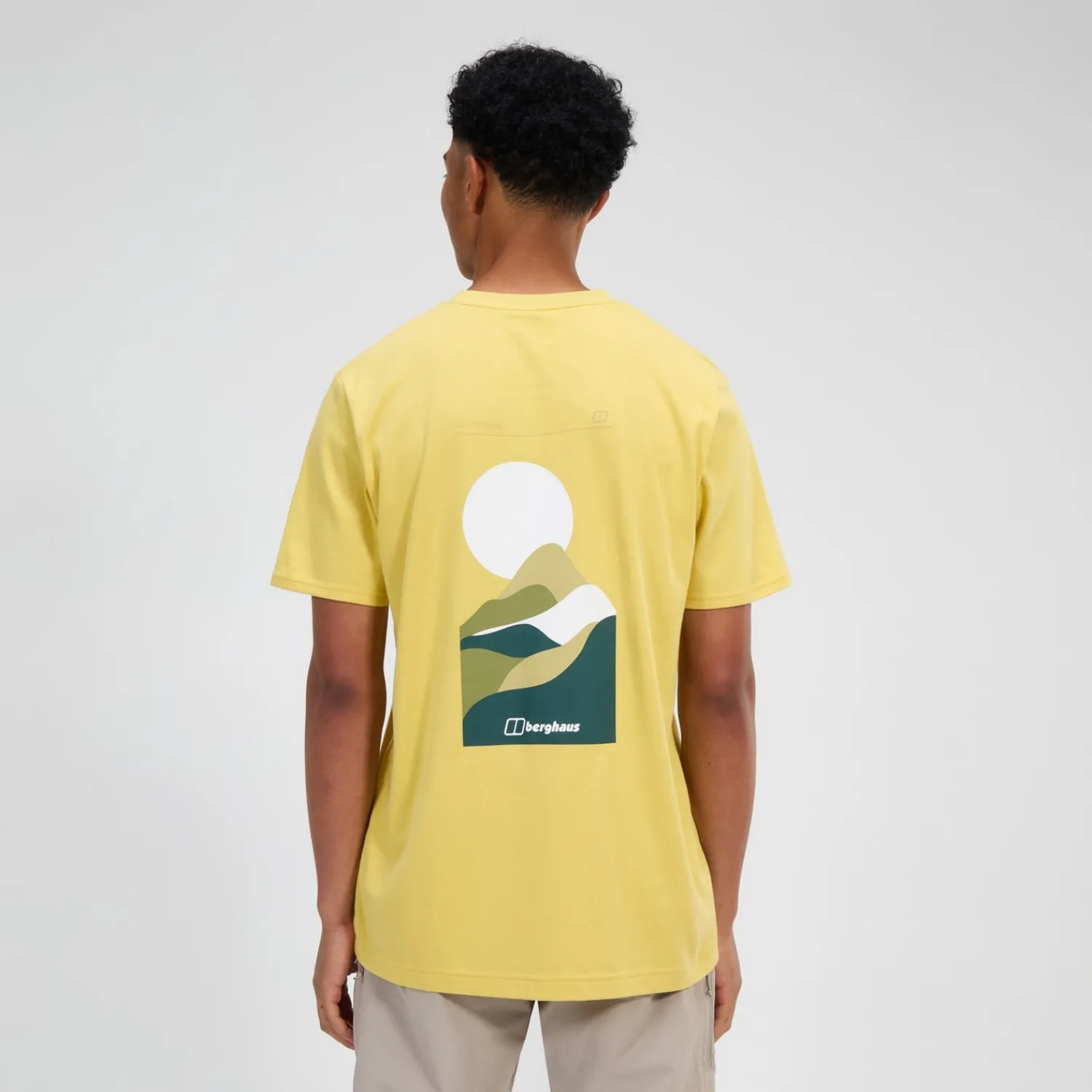 Berghaus Men's Rolling Peaks Short Sleeve Tee - Yellow Fashion
