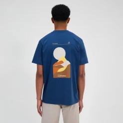 Berghaus Men's Rolling Peaks Short Sleeve Tee - Blue Discount