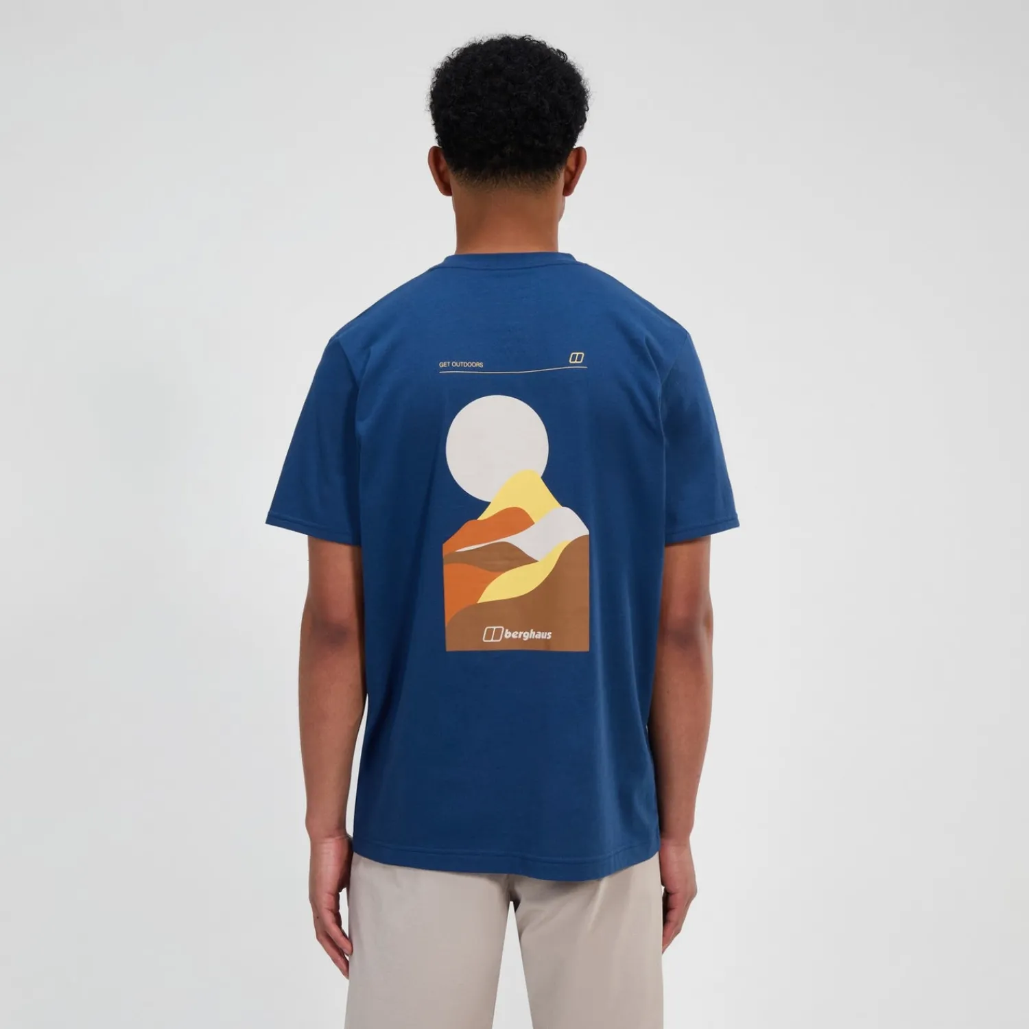 Berghaus Men's Rolling Peaks Short Sleeve Tee - Blue Discount