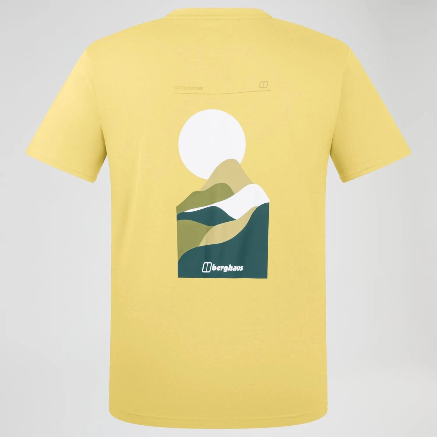 Berghaus Men's Rolling Peaks Short Sleeve Tee - Yellow Fashion