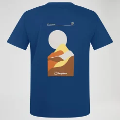 Berghaus Men's Rolling Peaks Short Sleeve Tee - Blue Discount