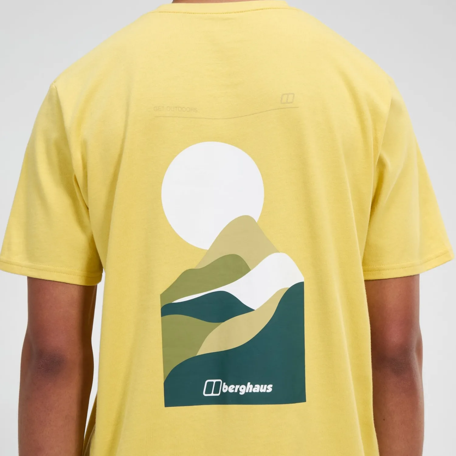 Berghaus Men's Rolling Peaks Short Sleeve Tee - Yellow Fashion