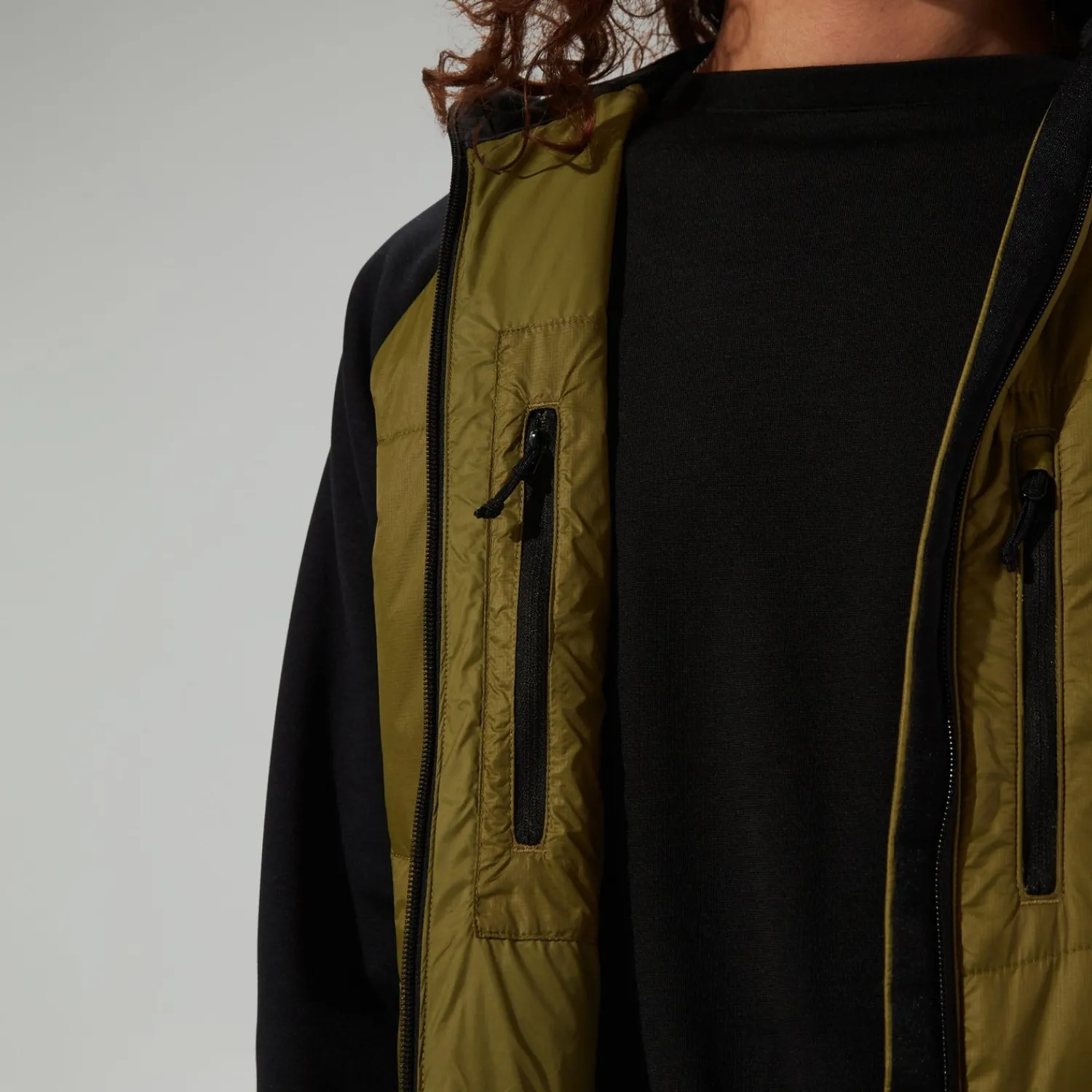 Berghaus Men's Trawden Hybrid Hooded Jacket - Green/Black Best