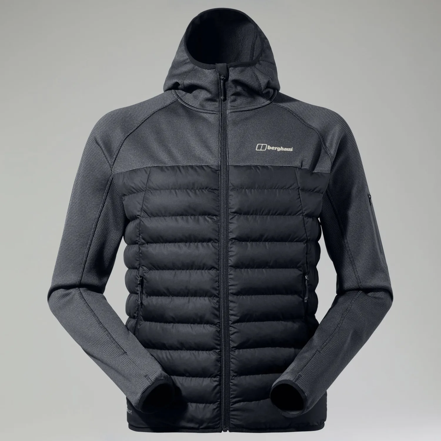 Berghaus Men's URB Pravitale Hybrid Synthetic Insulated Jacket - Black/Grey New