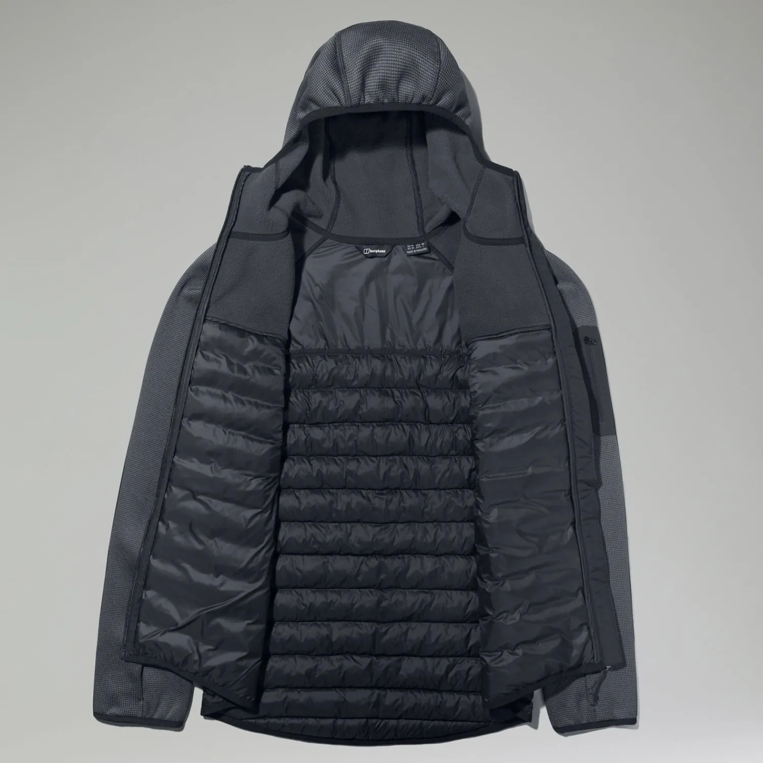 Berghaus Men's URB Pravitale Hybrid Synthetic Insulated Jacket - Black/Grey New