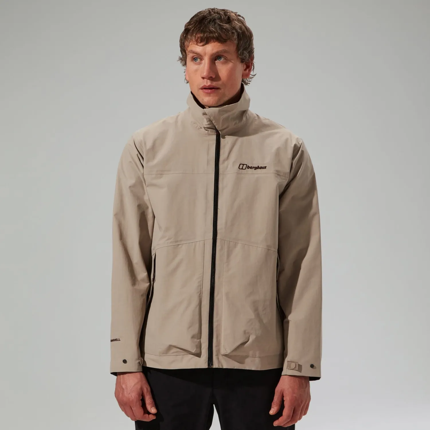 Berghaus Men's Woodwalk Waterproof Jacket - Grey Hot