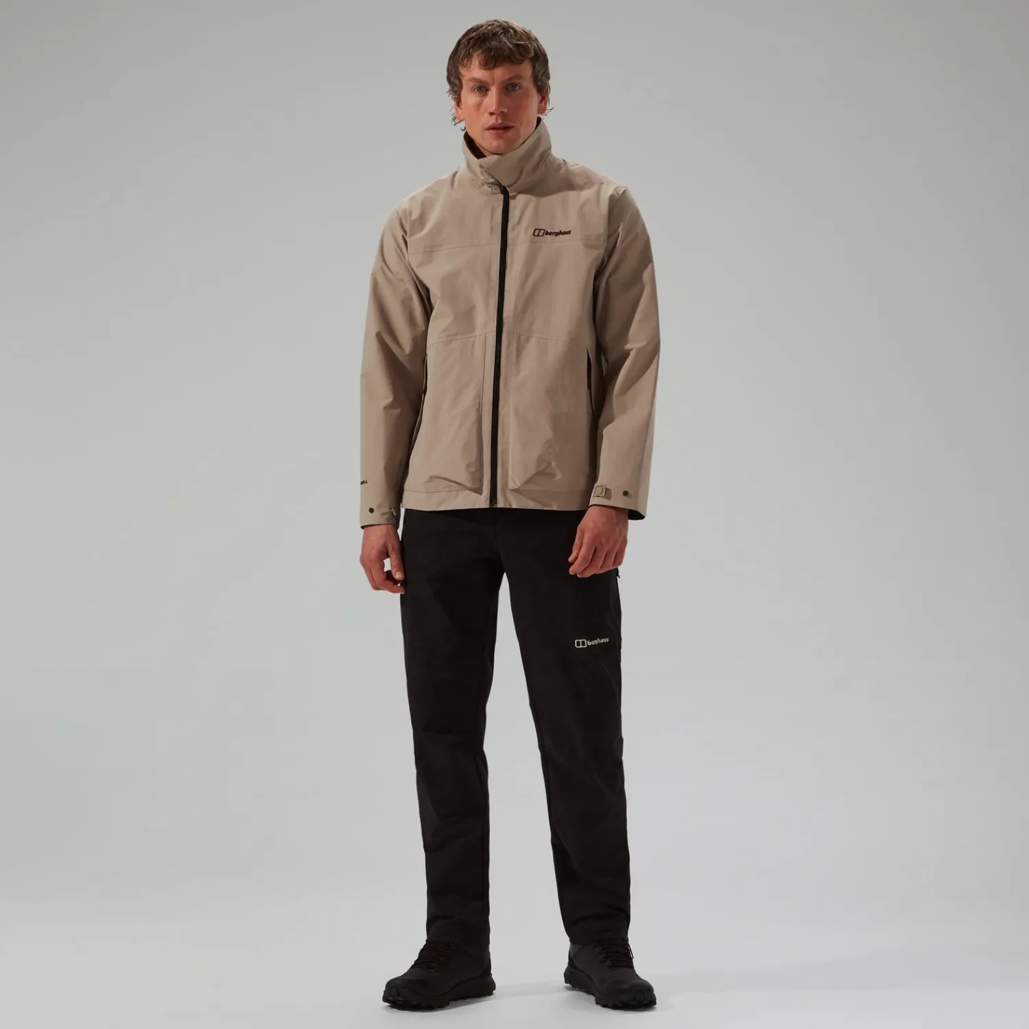 Berghaus Men's Woodwalk Waterproof Jacket - Grey Hot