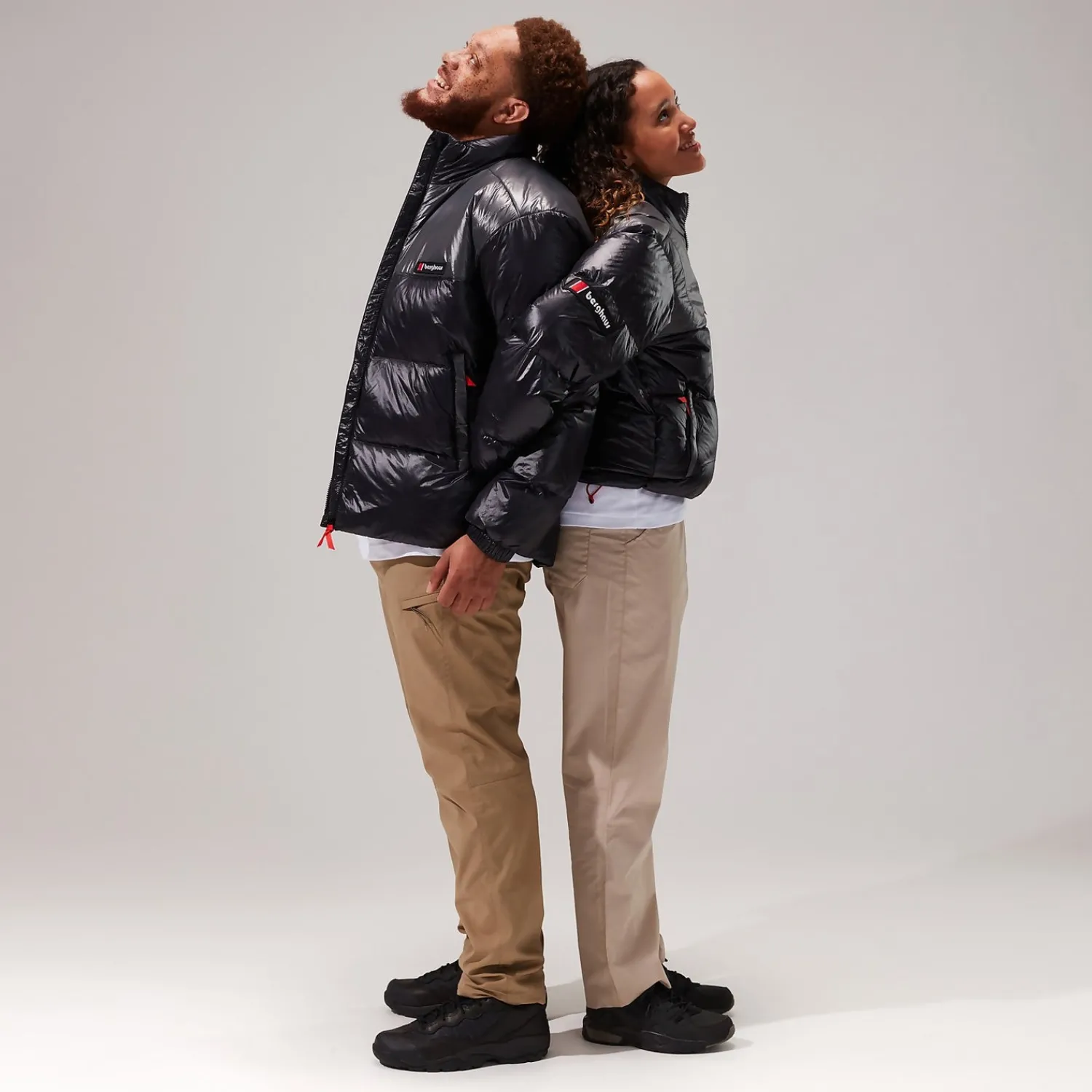 Berghaus Unisex Blockback Down Jackets - Black/Grey Outlet