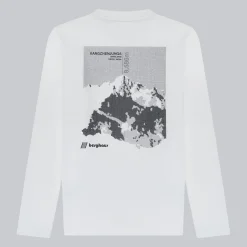 Berghaus Unisex Kanchenjunga Static Long Sleeve T-Shirts - White Best