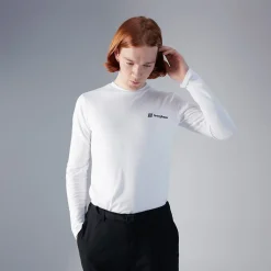 Berghaus Unisex Kanchenjunga Static Long Sleeve T-Shirts - White Best