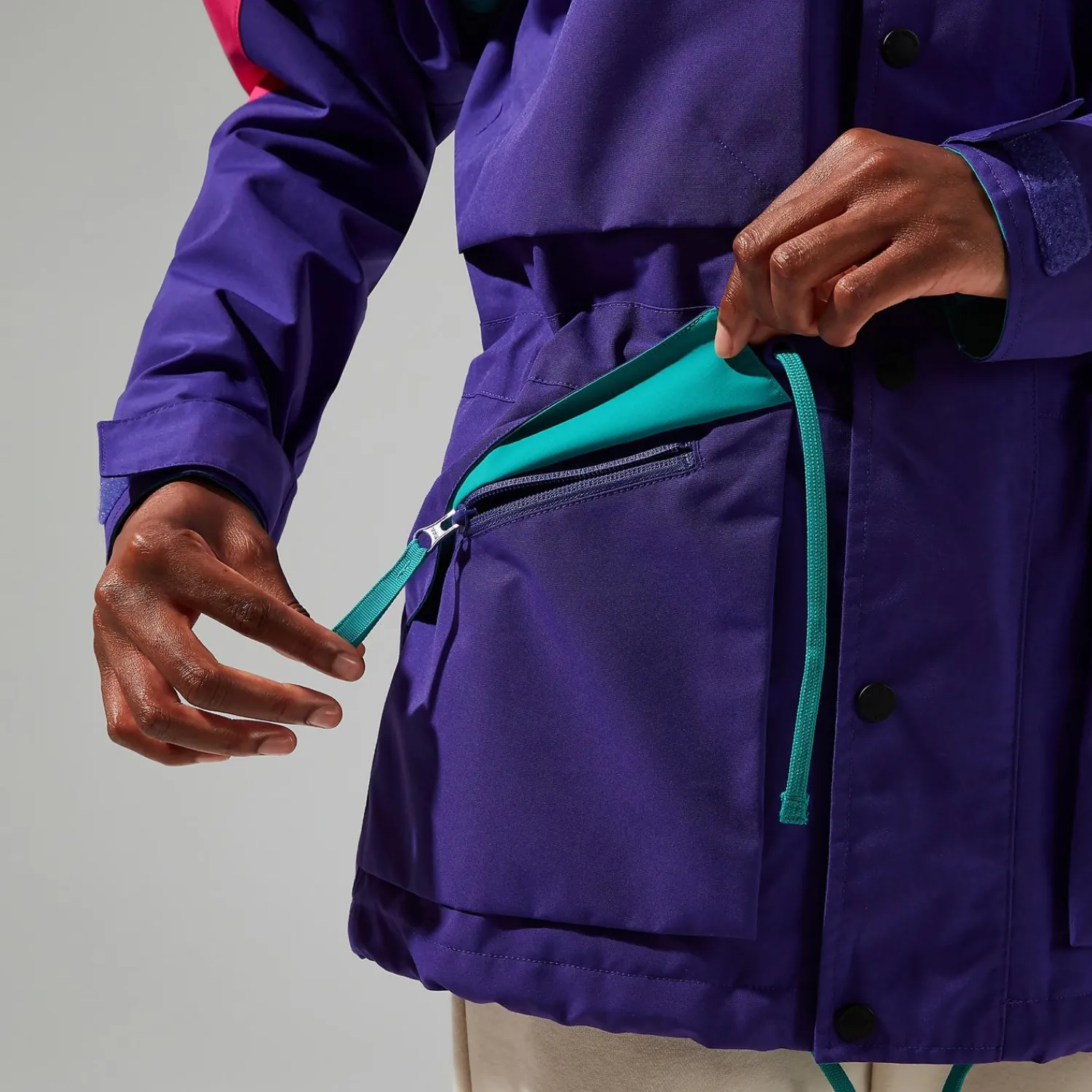 Berghaus Unisex Mera Peak 2000 Waterproof Jacket - Pink/Purple Best