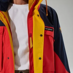 Berghaus Unisex Mera Peak 2000 Waterproof Jacket - Red/Blue Clearance