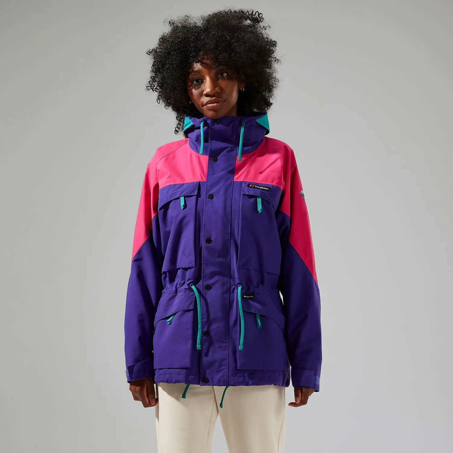Berghaus Unisex Mera Peak 2000 Waterproof Jacket - Pink/Purple Best
