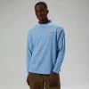Berghaus Unisex Mera Peak Long Sleeve T-Shirt - Blue Discount
