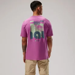Berghaus Unisex MTN Zine Short Sleeve Tee - Purple Fashion