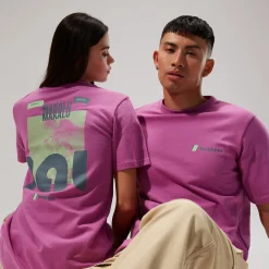 Berghaus Unisex MTN Zine Short Sleeve Tee - Purple Fashion