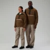 Berghaus Unisex Rhynie Aztec Half Zip Fleece - Brown/Black Clearance