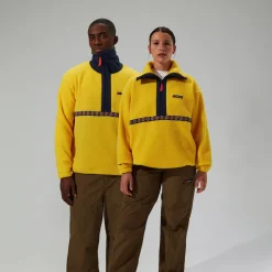 Berghaus Unisex Rhynie Aztec Half Zip Fleece - Yellow/Blue Fashion