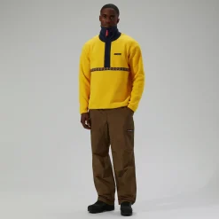 Berghaus Unisex Rhynie Aztec Half Zip Fleece - Yellow/Blue Fashion