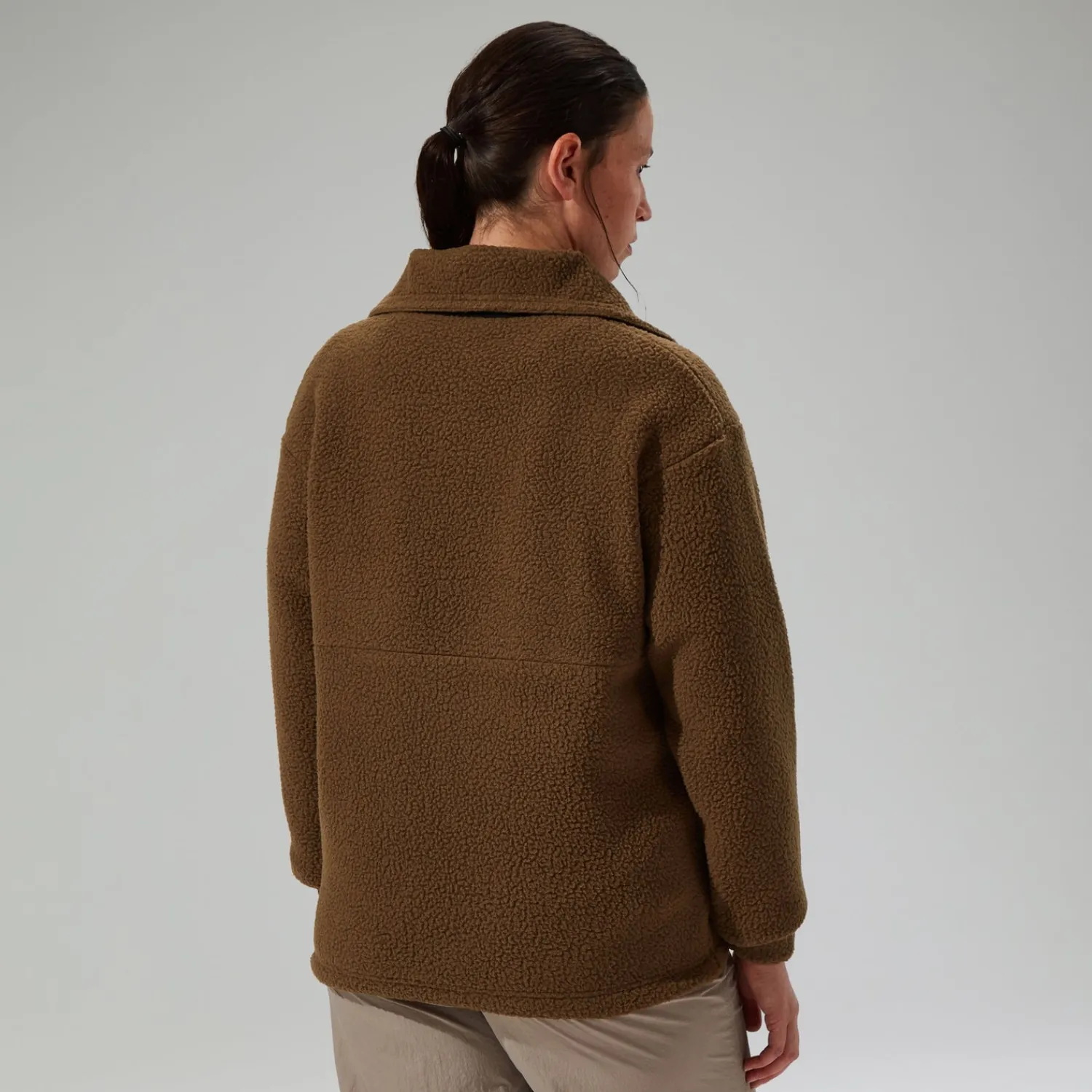 Berghaus Unisex Rhynie Aztec Half Zip Fleece - Brown/Black Clearance