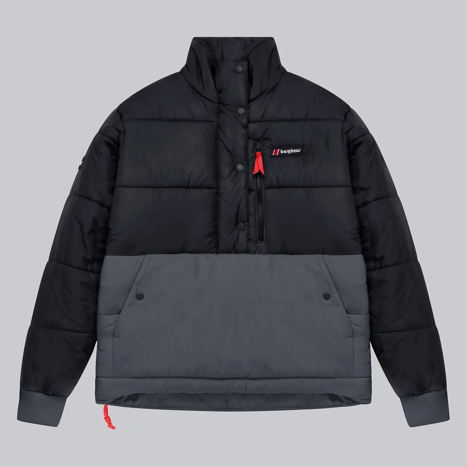 Berghaus Unisex Selapass Insulated Half Zip Jacket - Black / Grey New