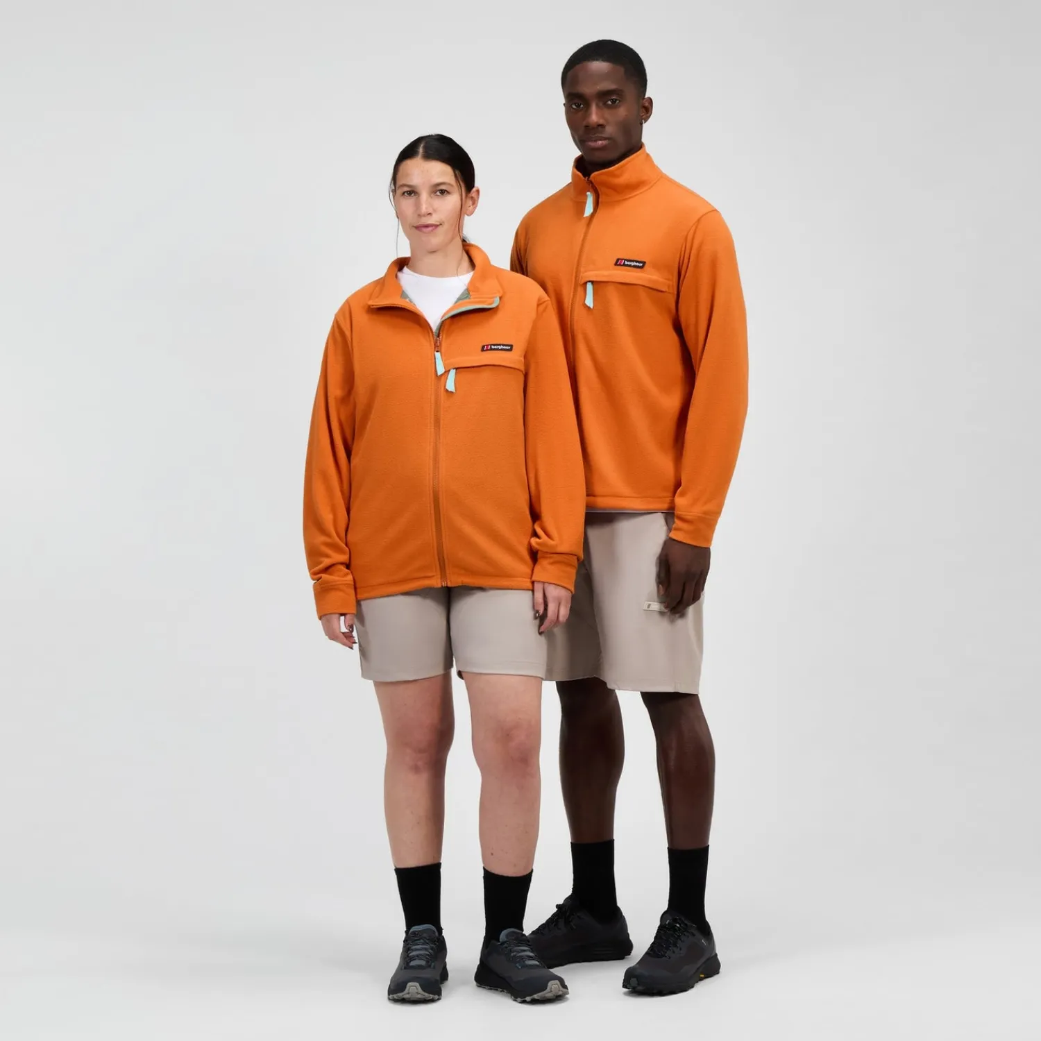 Berghaus Unisex Sunned Peak Interactive Fleece - Orange Fashion