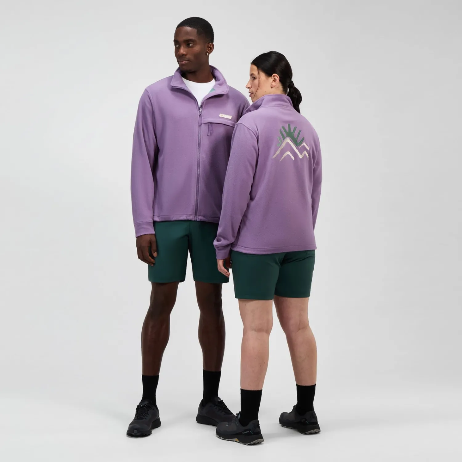 Berghaus Unisex Sunned Peak Interactive Fleece - Purple Clearance