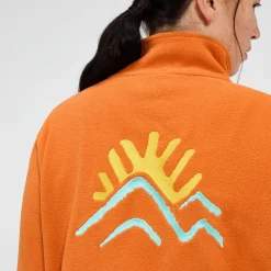Berghaus Unisex Sunned Peak Interactive Fleece - Orange Fashion