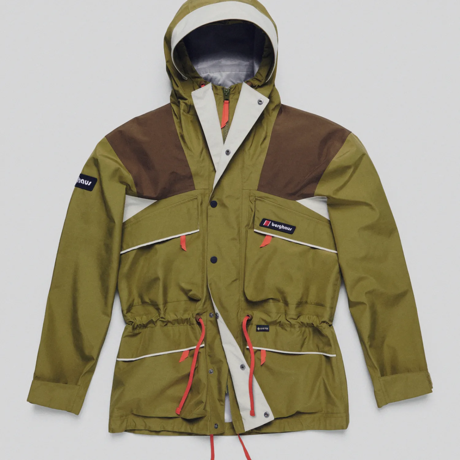 Berghaus Unisex Trango Gore-Tex Waterproof Jacket - Green/Brown Outlet