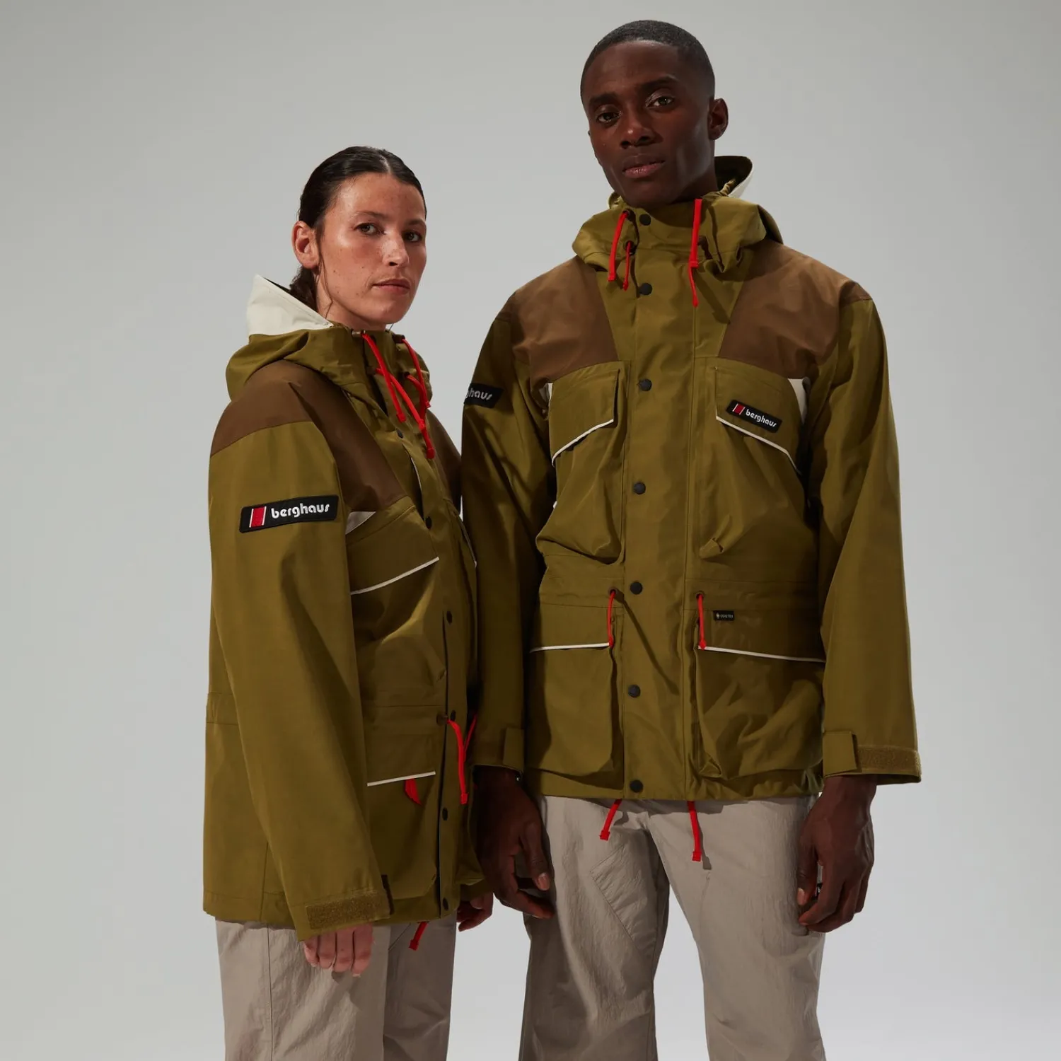 Berghaus Unisex Trango Gore-Tex Waterproof Jacket - Green/Brown Outlet