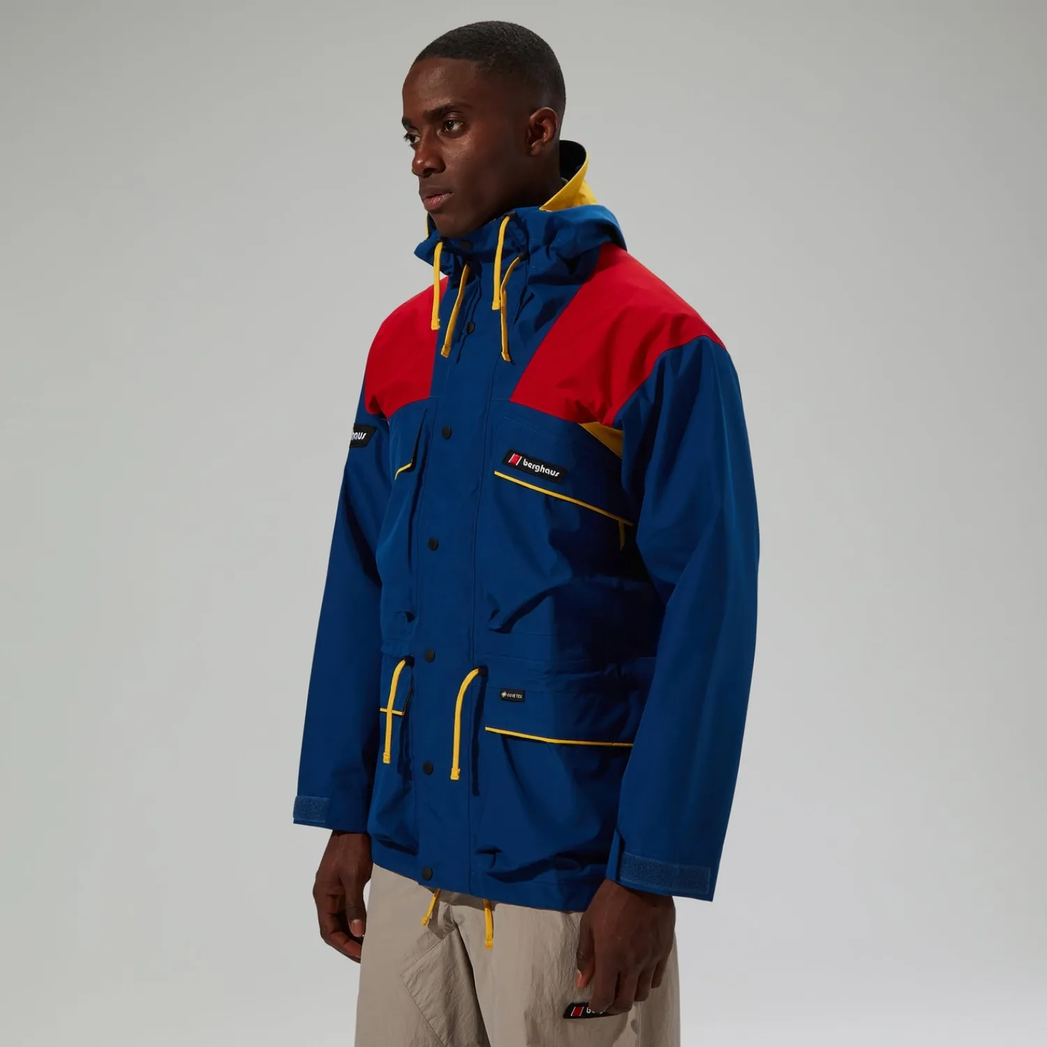 Berghaus Unisex Trango Gore-Tex Waterproof Jacket - Blue/Red Hot
