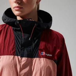 Berghaus Unisex Urban Windbreaker 21 Jacket - Pink/Dark Red Outlet