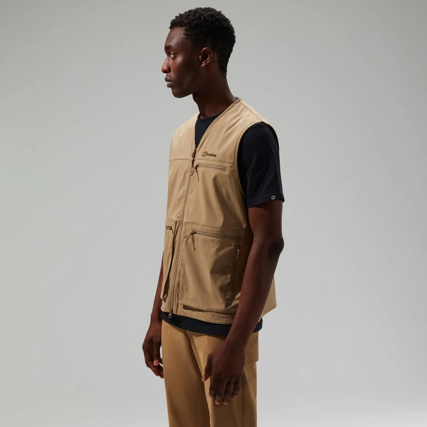 Berghaus Unisex Utility Pocket Vest Brown Fashion