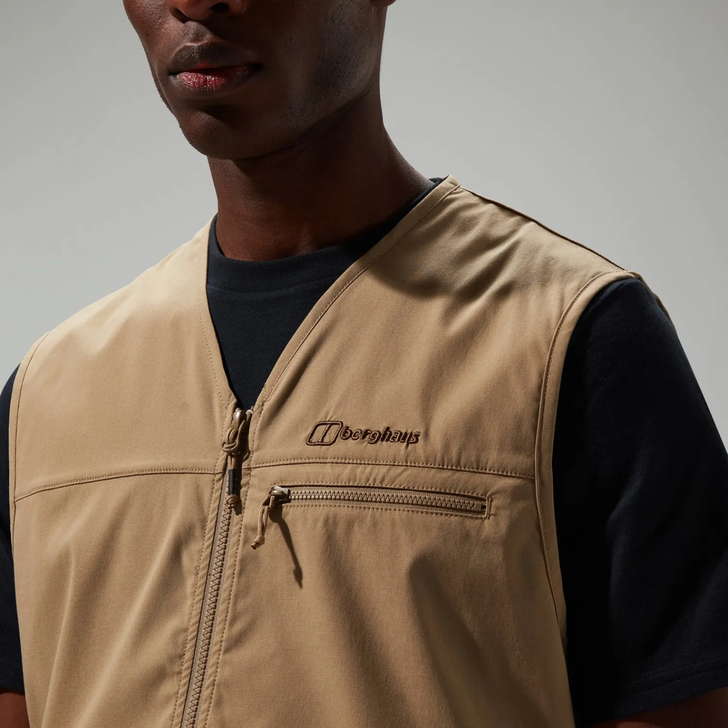 Berghaus Unisex Utility Pocket Vest Brown Fashion