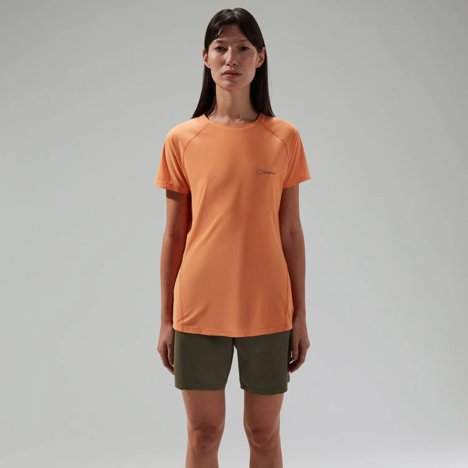 Berghaus Women's 24/7 Crew Short Sleeve Tech Tee Orange Sale