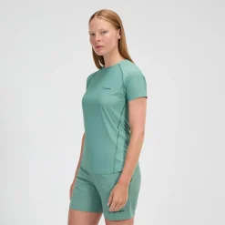 Berghaus Women's 24/7 Crew Short Sleeve Tech Tee - Green Hot