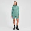 Berghaus Women's 24/7 Half Zip Long Sleeve Tech Tee - Green Best