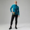 Berghaus Women's 24/7 Half Zip Long Sleeve Tech Tee - Turquoise Clearance