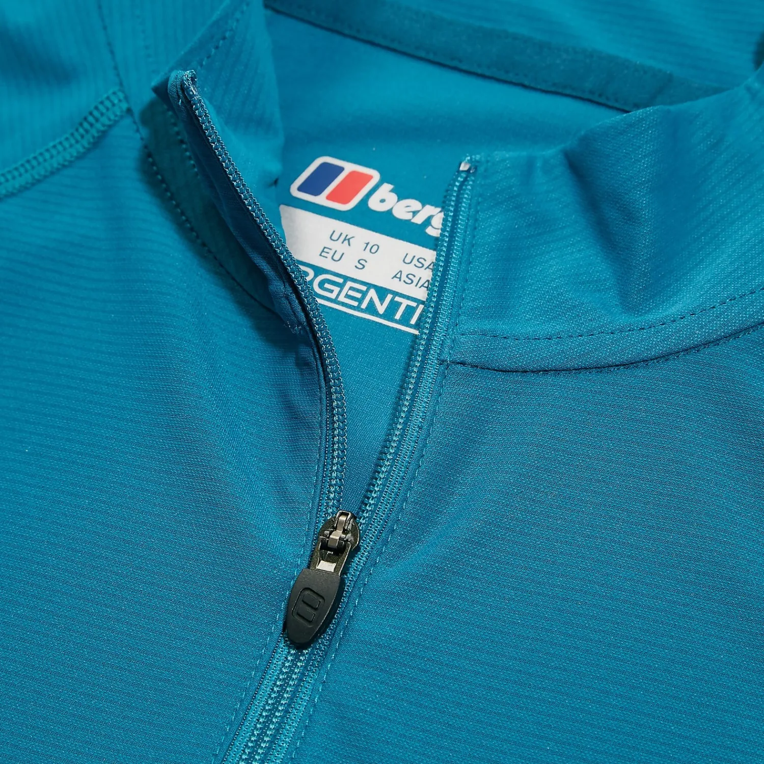 Berghaus Women's 24/7 Half Zip Long Sleeve Tech Tee - Turquoise Clearance