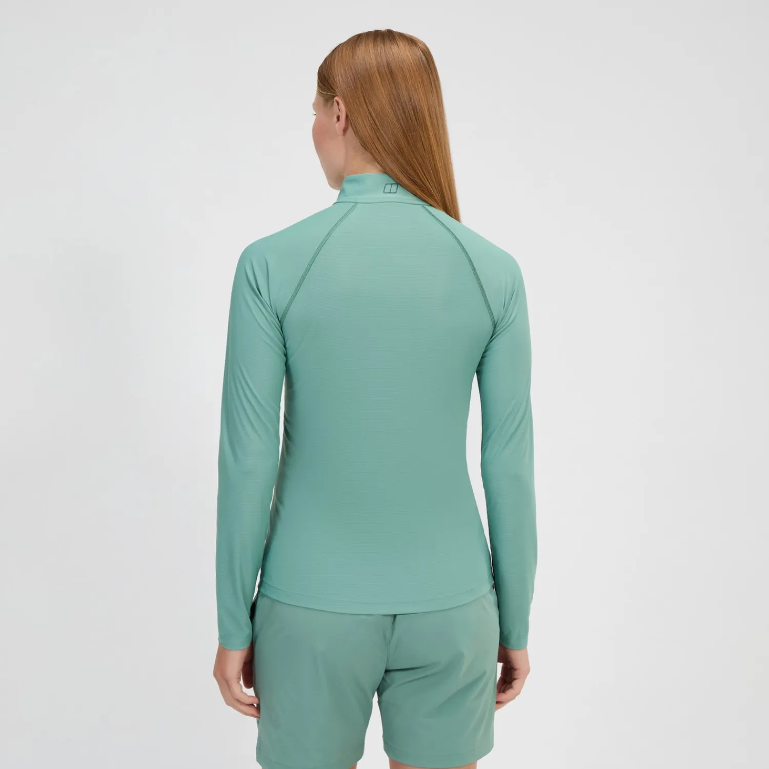 Berghaus Women's 24/7 Half Zip Long Sleeve Tech Tee - Green Best