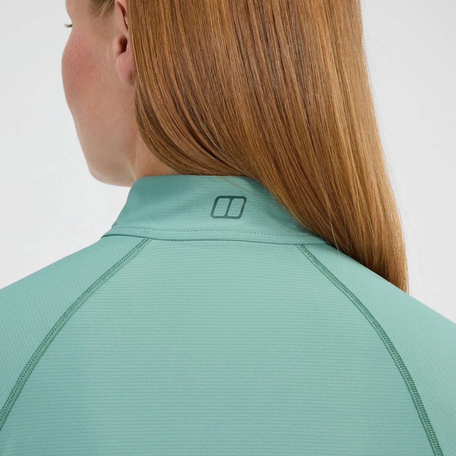 Berghaus Women's 24/7 Half Zip Long Sleeve Tech Tee - Green Best