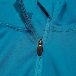 Berghaus Women's 24/7 Half Zip Maternity Long Sleeve Tech Tee - Turquoise Outlet