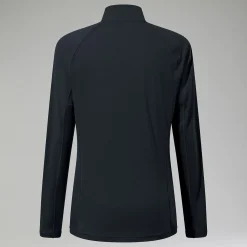 Berghaus Women's 24/7 Half Zip Maternity Long Sleeve Tech Tee Black Discount
